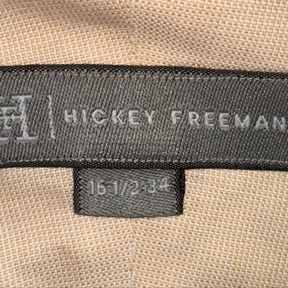 Hickey Freeman dress shirt 16 1/2 x 34 GUC (see‎ pics) name written on inside - Picture 5 of 6